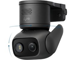 eufy Beveiliging Bedrade Cam C31 - Zwart - Kantelbare Beveiligingscamera - Binnen en Buiten - Duale Antenne - Kleurennachtzicht - Lokale Opslag - Geen Maandelijkse Kosten - IP66 - Waterdicht - AI Mens/Voertuig/Huisdierdetectie - 24/7 Continue Opname