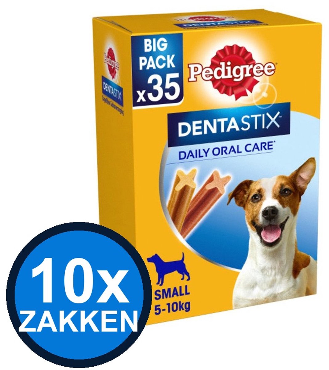 10x Pedigree - Dentastix Mini Multipack 35-pack - Hondenvoer Snacks - 550 g