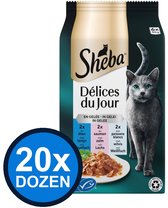20x Sheba - Delices du Jour Vis Selectie in Gelei Multipack - Kattenvoer Natvoer - 6x50g