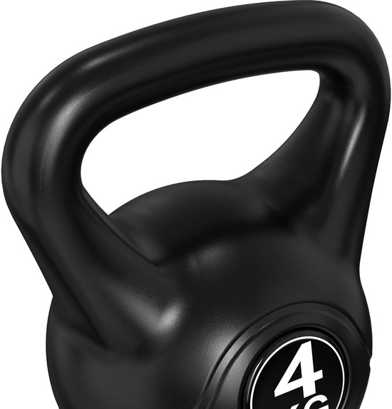 Tunturi PVC Kettlebell - Gewicht - 4kg - Incl. gratis fitness app