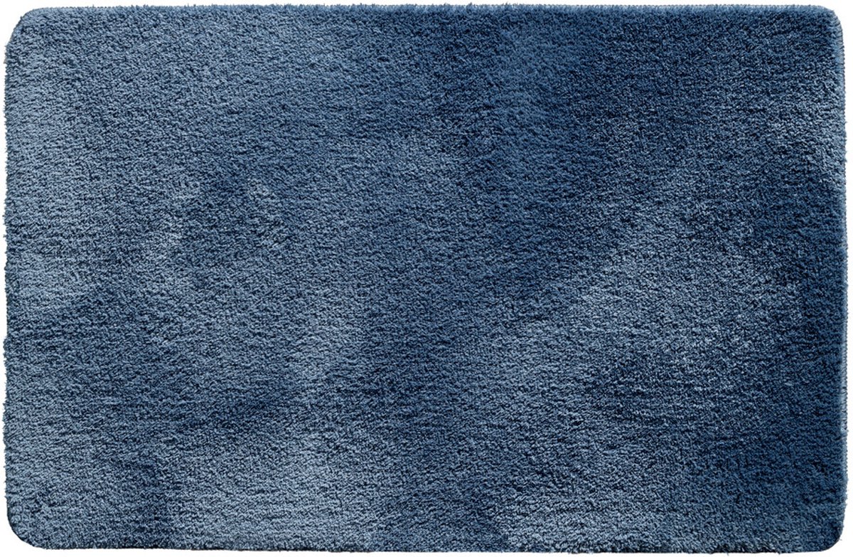 Arizona Badmat 50x78 cm – Blauw – Zachte Badkamermat van Chenille – Waterabsorberende Douchemat – 100% Polyester – Oeko-Tex Gecertificeerd