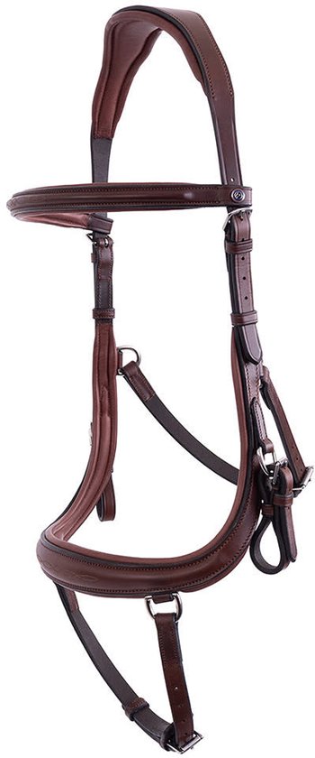 Trust Hoofdstel Lisbon Bruin/Silver - Full | Zilver | Hoofdstel paard Trust Hoofdstel Lisbon Bruin/Silver - Full | Zilver | Hoofdstel paard