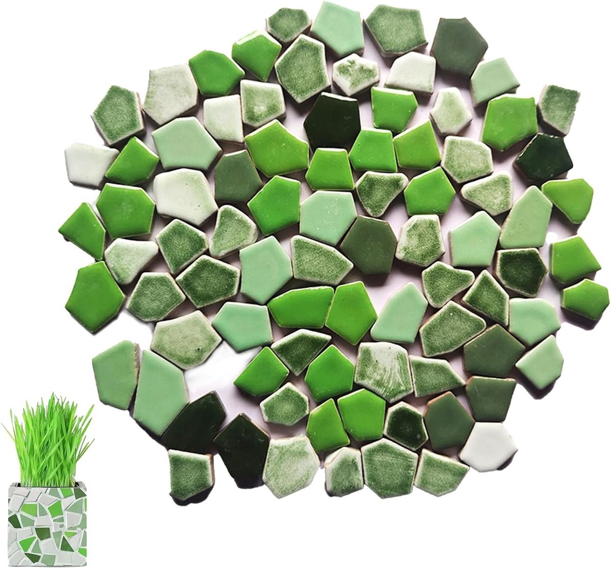 Mosaic Tegels voor Creatieve Kunstprojecten en Huisdecoratie - Gemengde Kleuren Glazen Steentjes voor Onbeperkte Creativiteit