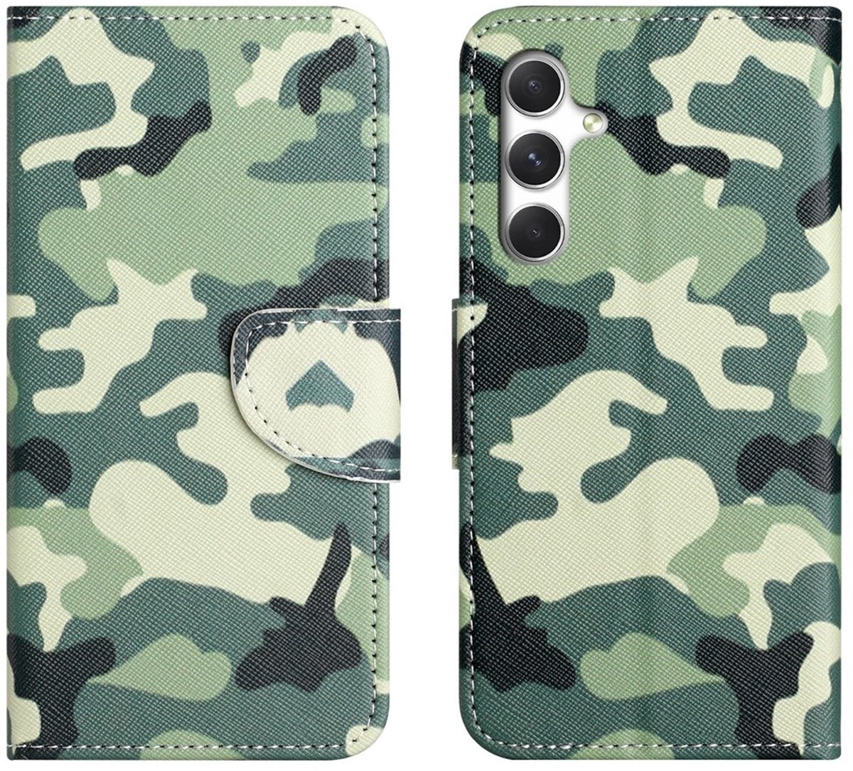 Coverup Hoesje - Geschikt voor Samsung Galaxy A27 Hoesje - Coverup Book Case - Camouflage