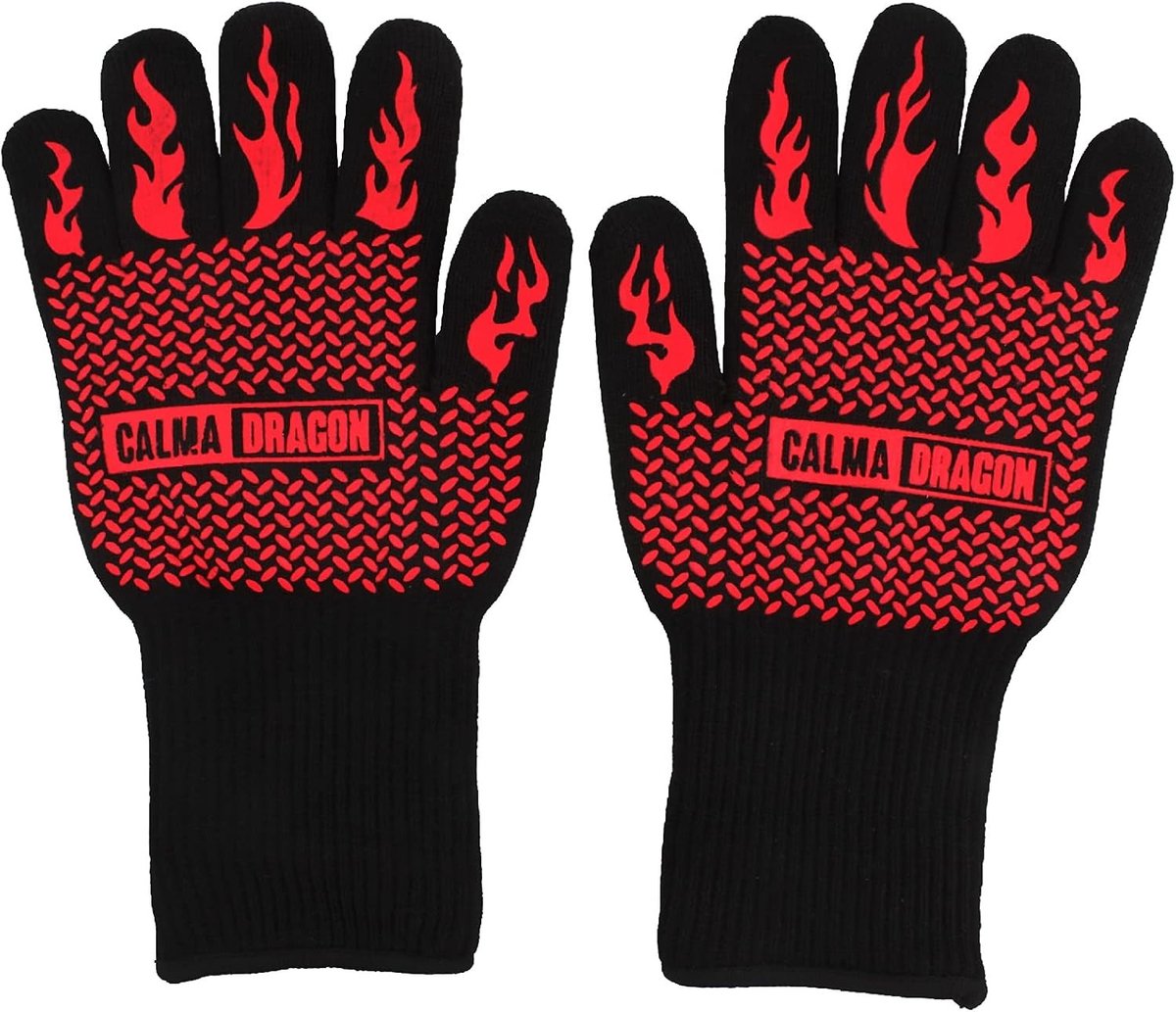 BBQ Handschoenen - Silicone - Extreem hittebestendig - Vlamvertragend - Voor Koken en Barbecueën