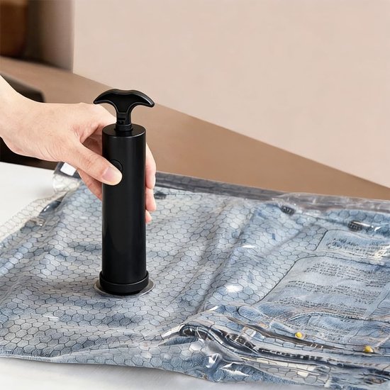 Compressiezakken voor op reis - Kunststof - Ruimtebesparend - Inclusief pomp - Voor Kleding en Dekbedden — afbeelding 3