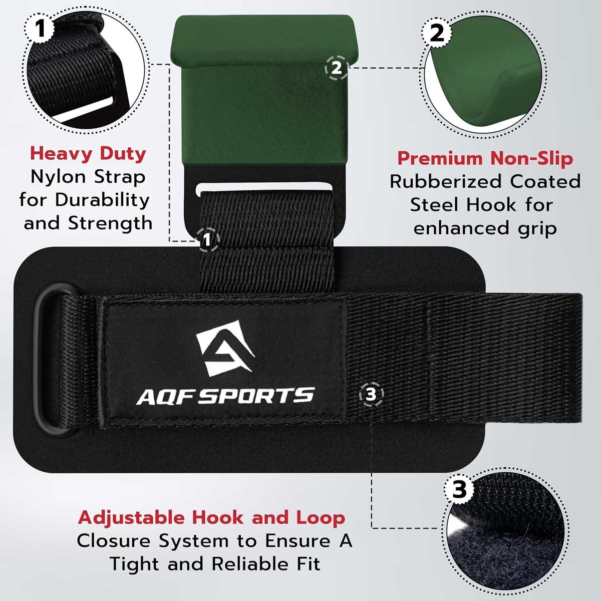 Gewichtheffen Haken Riemen - Neopreen - Antislip Rubber Coating - Verstelbare Klittenband - Voor Dames en Heren