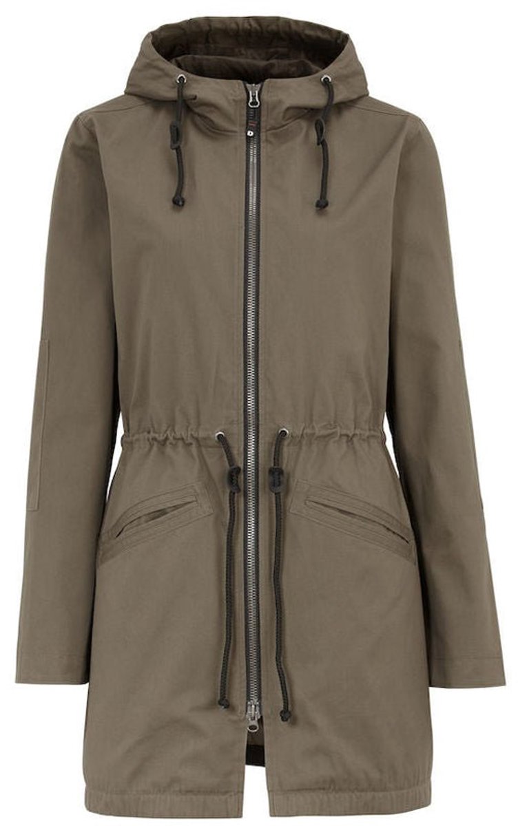 DAD WARWICK JACKET LADY Donker outdoorjas Olijfgroen
