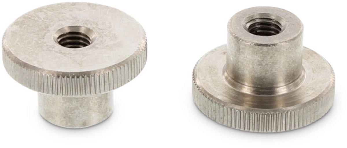 (6 STUKS) M2,5 KARTELMOER HOOG MODEL (RVS-A1/A2) (14305) DIN 466