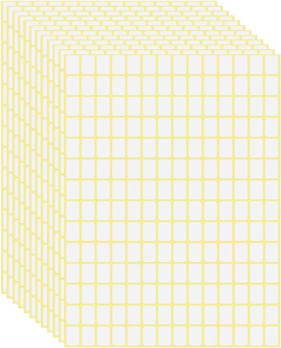 5880 Stuks Zelfklevende Adreslabels 13 x 9 mm - Verwijderbare Huishoudlabels voor Keuken en Vriesvak