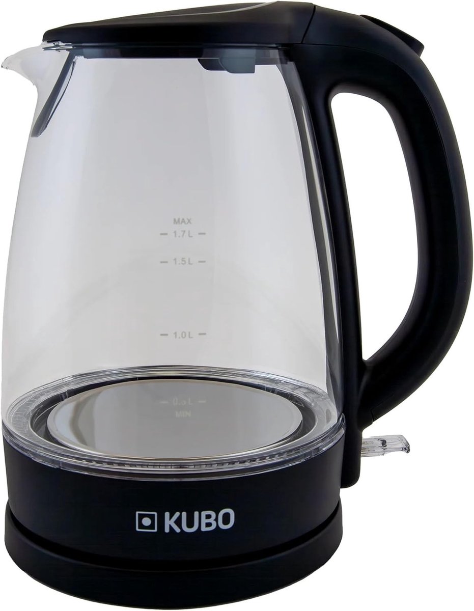 Elektrische Waterkoker - Glas - Vermogen 2200 W - Inhoud 1,7 L - Voor Thuisgebruik