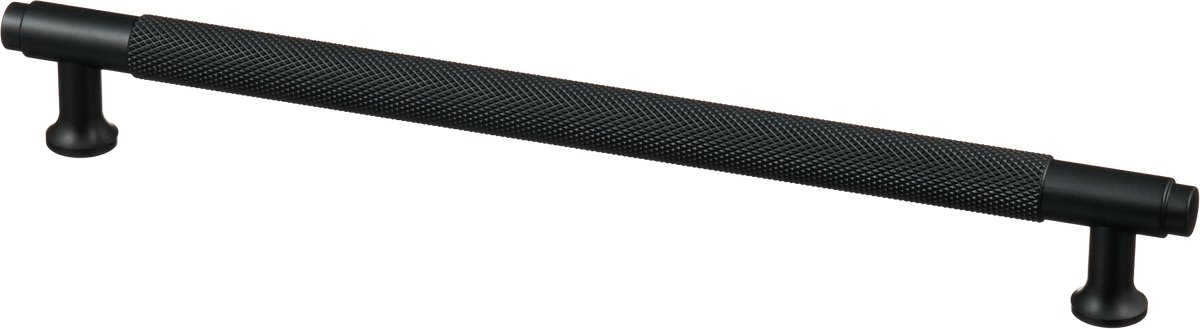 Handgreep Zwart - diamond cut - 224mm/256mm