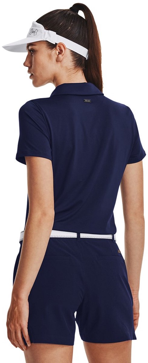 Under Armour Golf Playoff Korte Mouw Poloshirt Voor Dames Blauw S van Under Armour — afbeelding 3