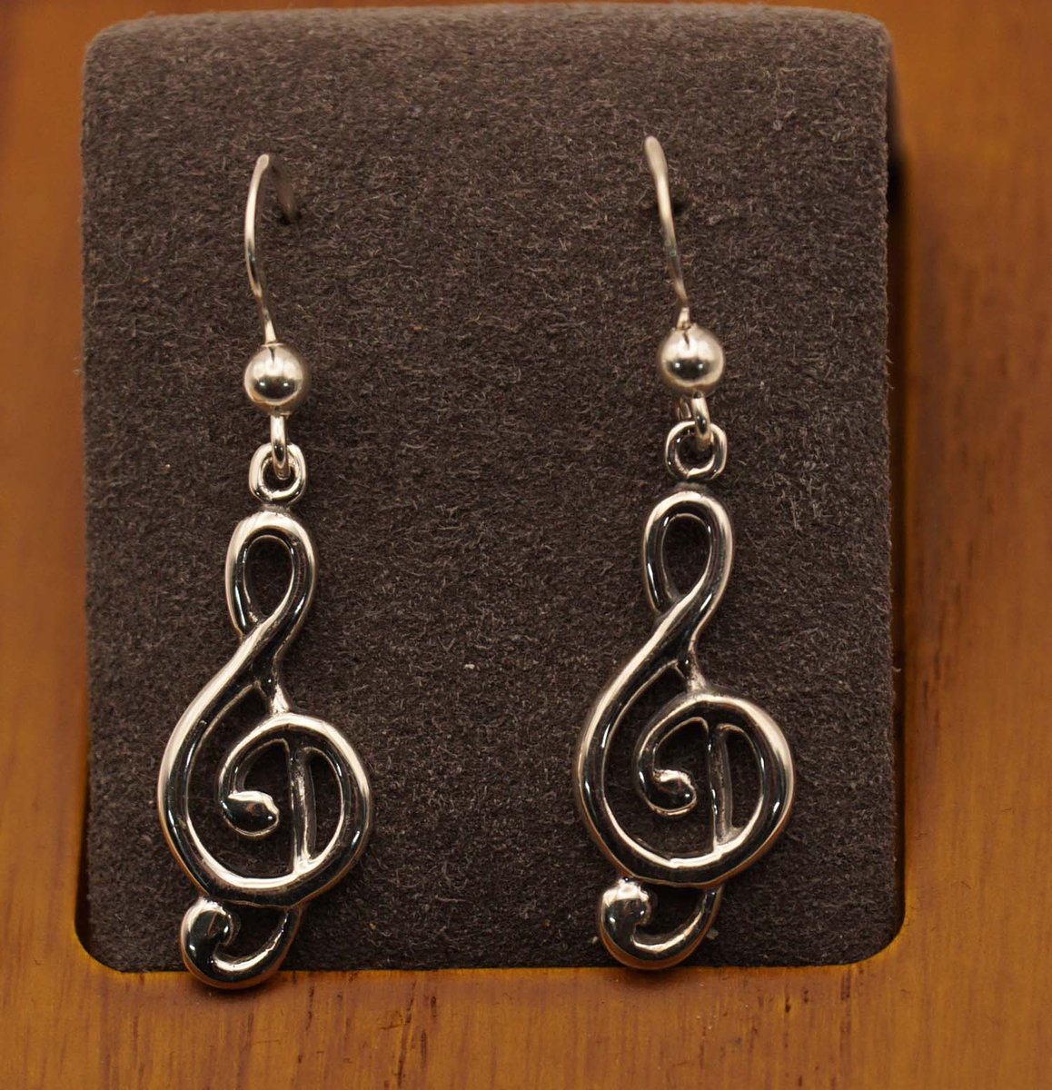 Sterling zilveren oorbellen muzieknoten - sterling zilveren oorhangers muzieknoten - muziek liefhebers oorhangers van 925 zilver - oorbellen noten - leuke muziek noten oorhangers gemaakte van 925 zilver
