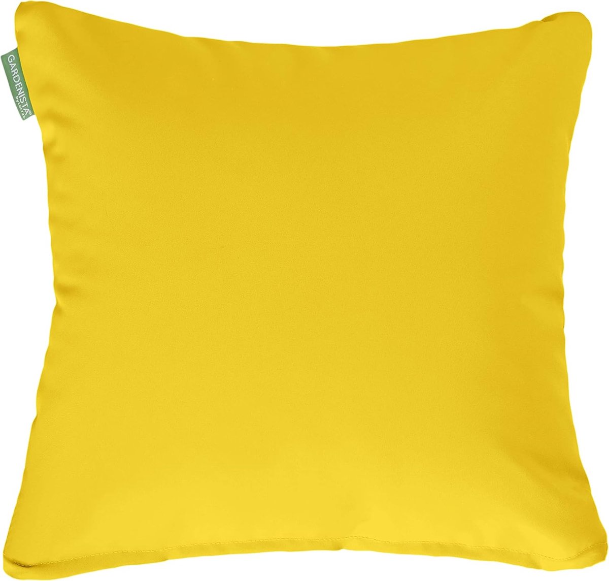 SnelShoppen - Tuinstrooikussen 45,7 cm - Waterbestendig Zacht Comfortabel Tuinmeubelkussen - Geel Sierkussen voor Bank, Balkon, Terras - 1 Pak