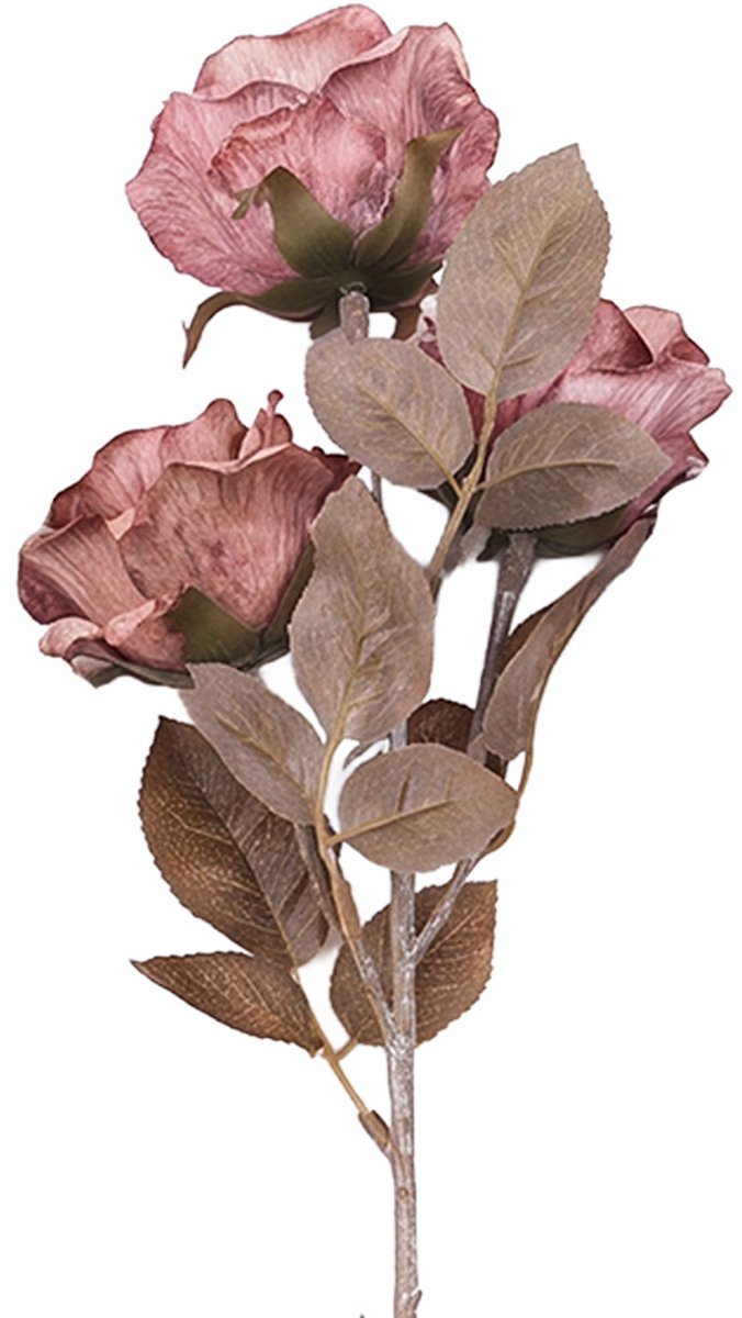 Clayre & Eef Kunstbloem Rood Kunststof