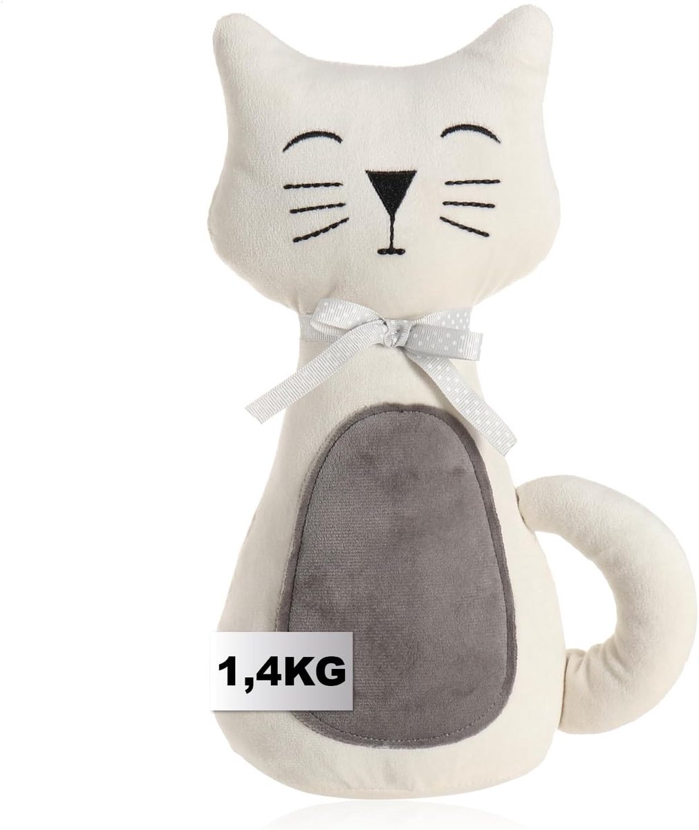 SnelShoppen - Door Stopper - Zware Deurhouders met Schattig Kat Lucy Design - Functionele Huishoudaccessoire voor Ramen en Deuren - Ideaal tegen Tocht