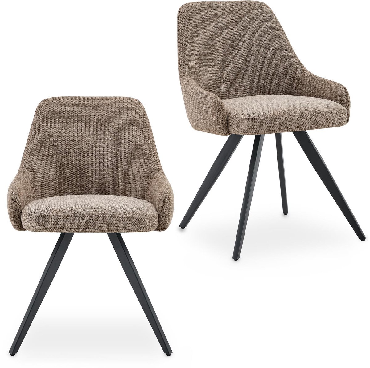 Eetkamerstoelen VIGO, set van 2 – Greige