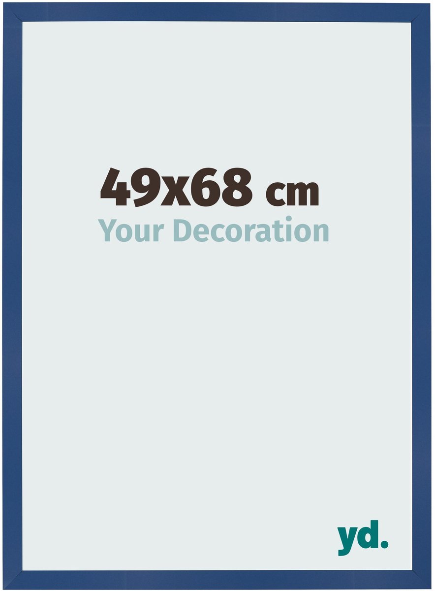 Your Decoration - Fotolijst 49x68 cm - MDF - Donkerblauw - Bologna
