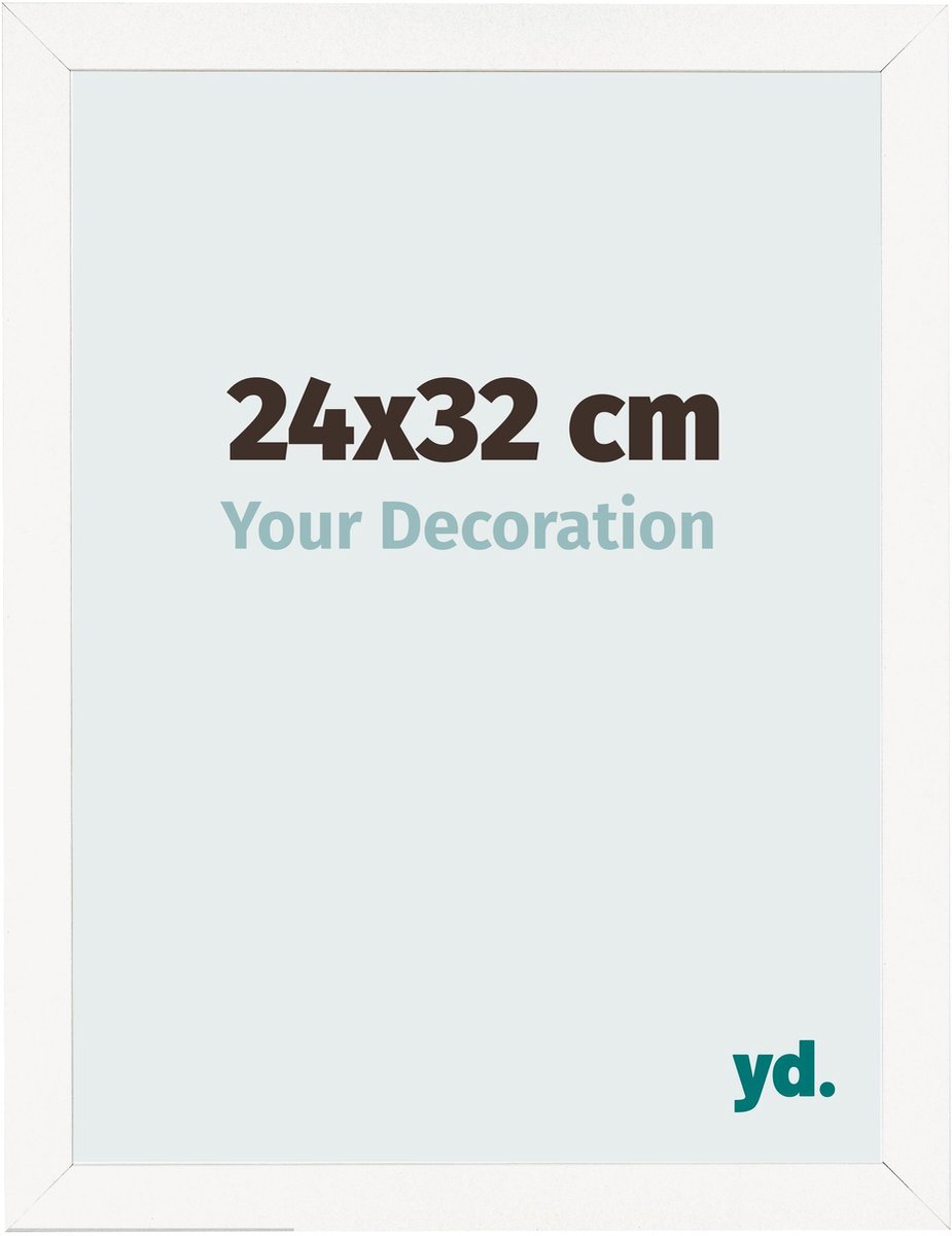 Your Decoration - Fotolijst 24x32 cm - MDF - Wit Hoogglans - Bologna