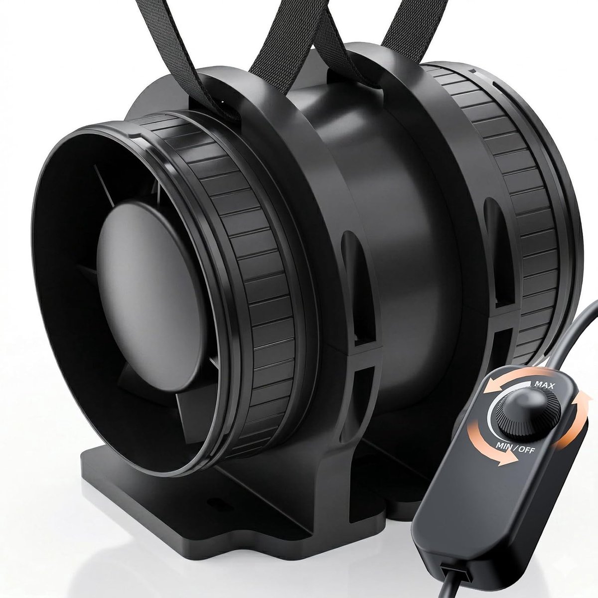 SnelShoppen - 100mm Ventilator - Stille Inline Afzuigventilator voor Badkamer, Keuken, Kweektent met Pedestal - Verstelbare Snelheid tot 5000 RPM, 310