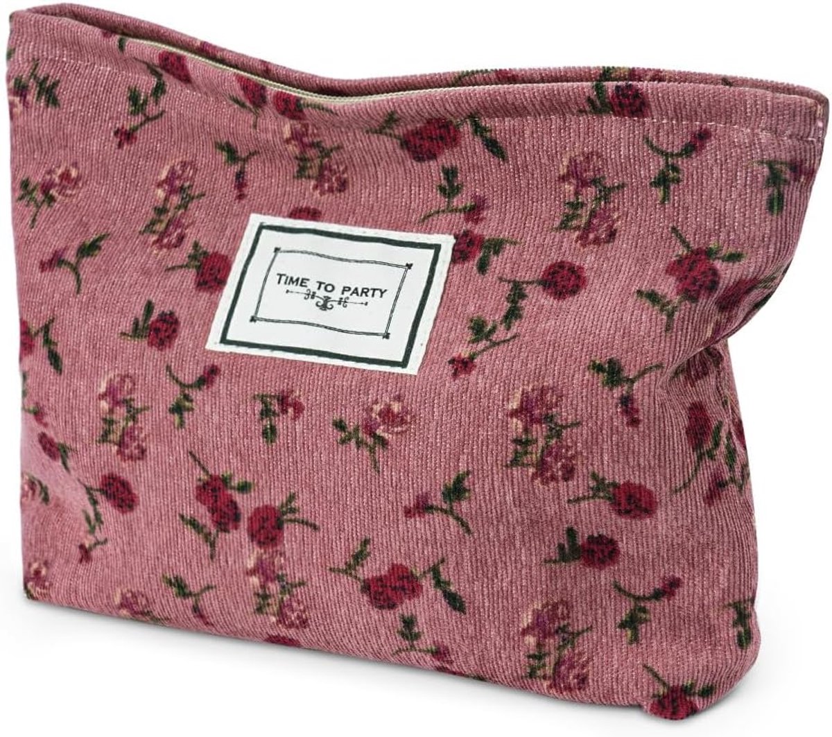 Thijox - Aucuu Cosmeticatas Corduroy Multifunctioneel Medium - Grote Capaciteit Toilettas Make-uptas Organizer voor Reizen, Feest en Dagelijks Gebruik