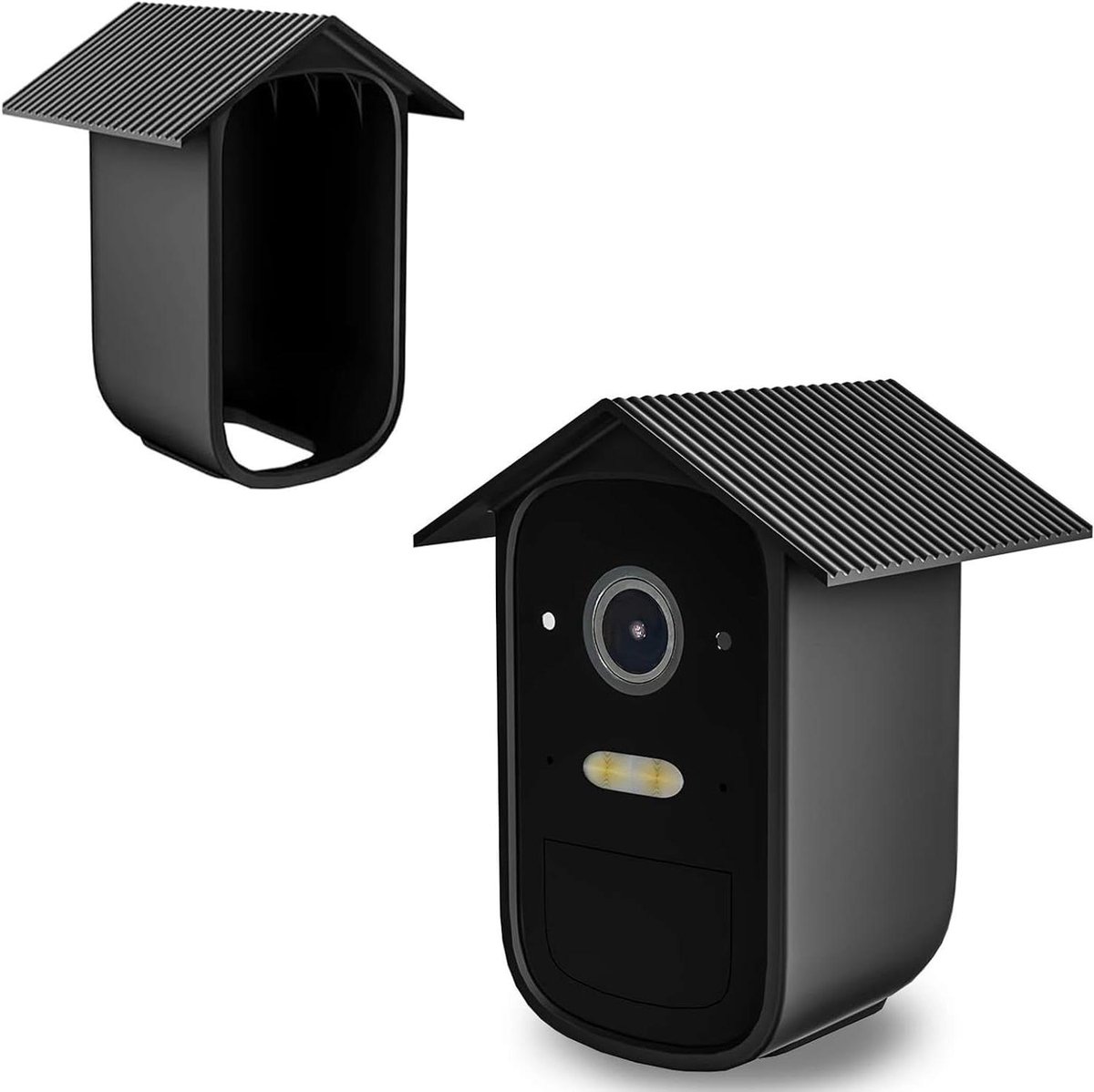 Camerabescherming Set - Siliconen Hoezen - Buitenbeveiliging - Waterdicht UV-bestendig - Set van 2 - Zwart