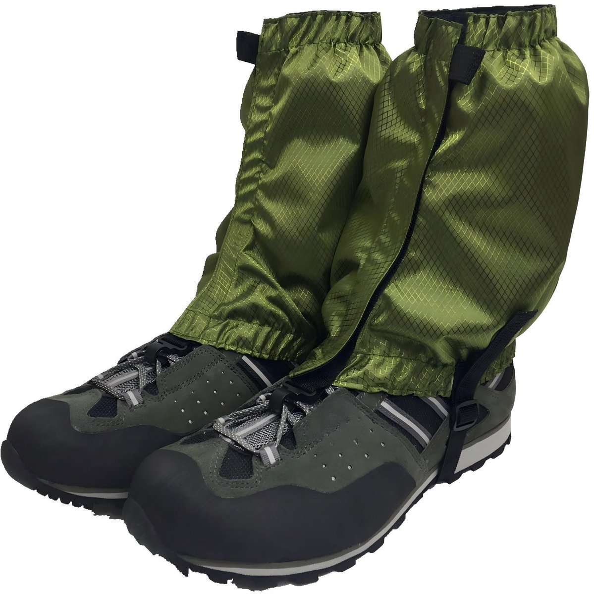 Waterdichte enkelgaiters – Duurzaam, winddicht, lichtgewicht – Met rits en verstelbare bandjes – Unisex – groente