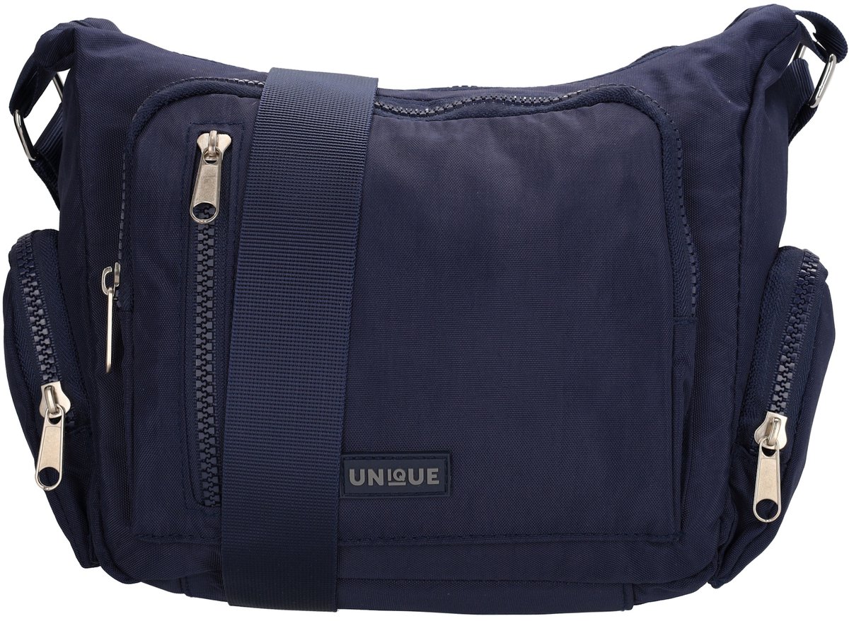 Unique Crossbody Schoudertas - Ritsvakken - Veelzijdig - Praktisch voor Dagelijks Gebruik - Navy Blauw