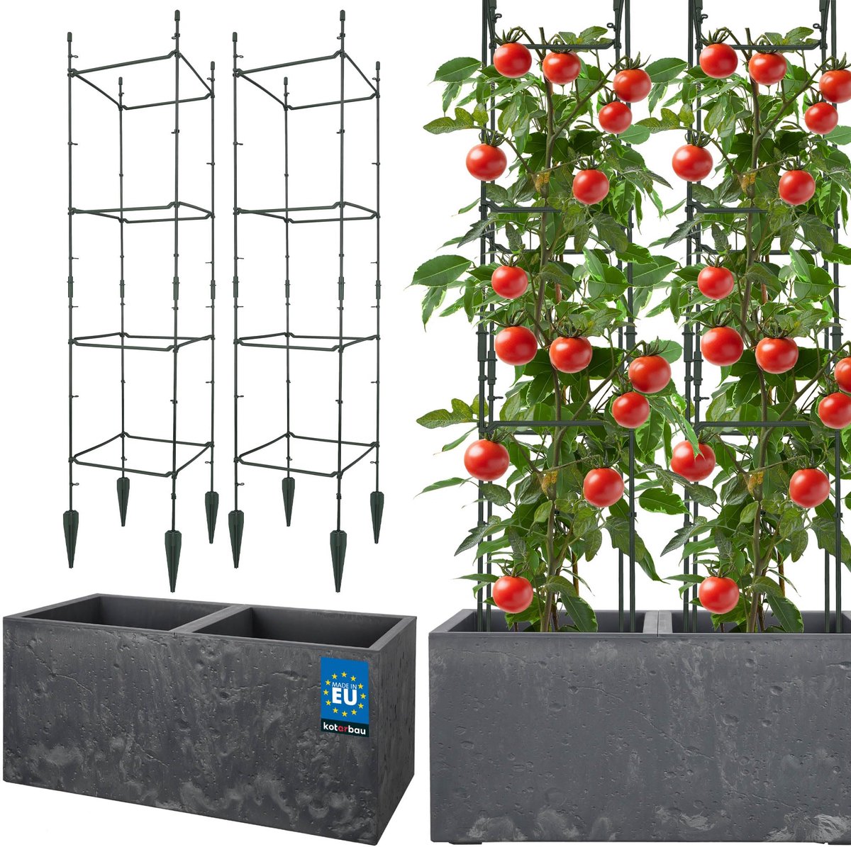 KOTARBAU Bloempot, Plantenpot, Trellis Klimplanten, Plantengeleider