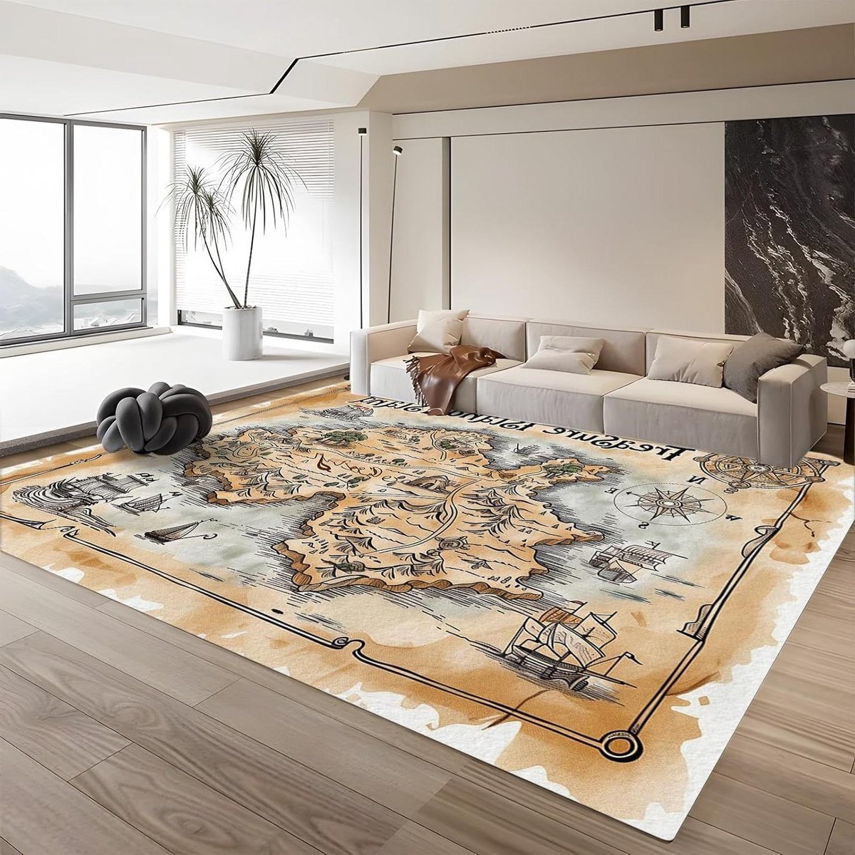 Vloerkleed - Zachte vloerbedekking - Woonkamer decoratie - Machinewasbaar ontwerp - 160 x