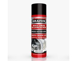 Grafen Professional Wit Ketting Smeermiddel - 400ml - White Chain Lube - Voor Motor, Fiets, Kart & O-Ring/X-Ring Kettingen - Smeert & Beschermt