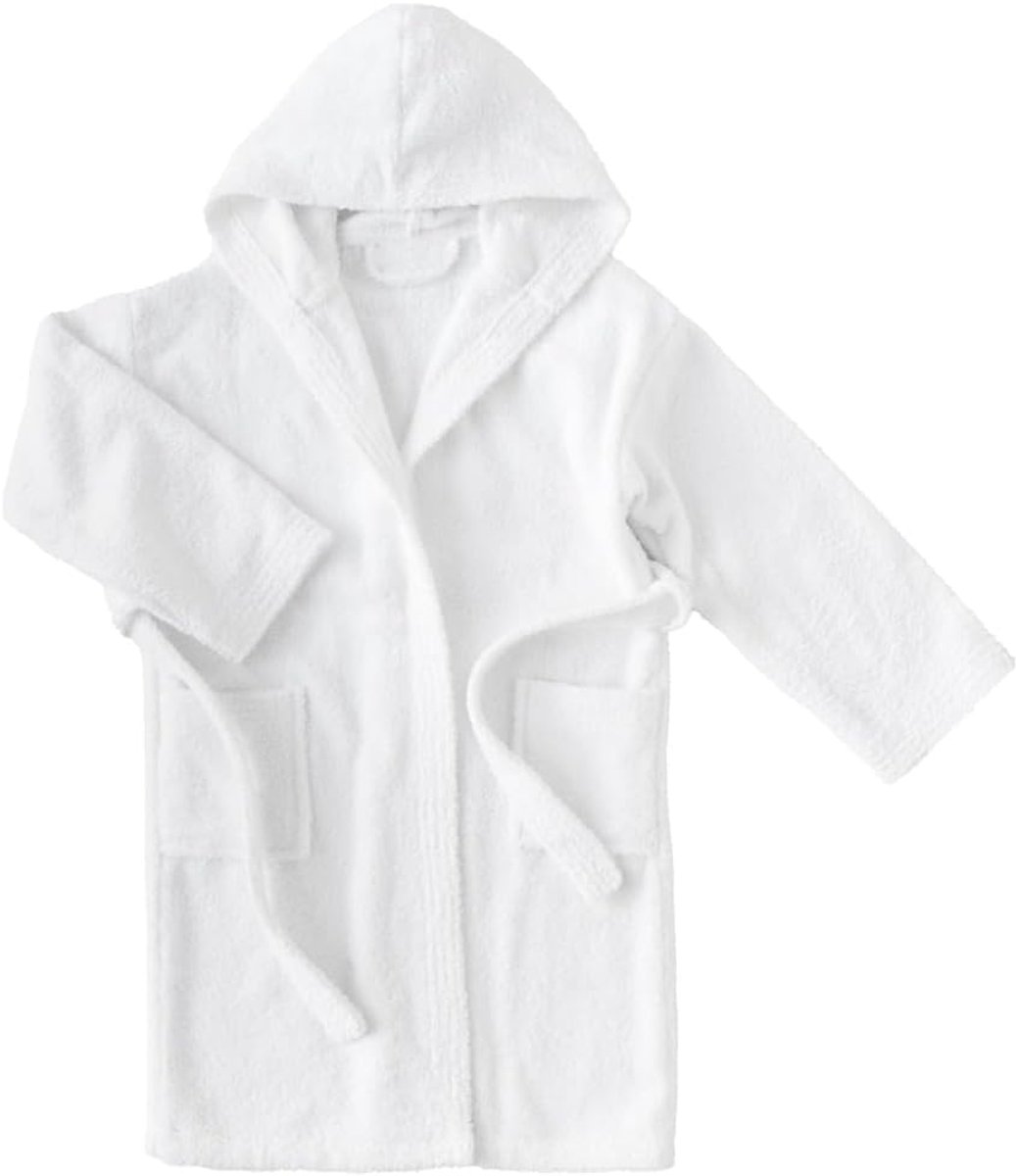 SnelShoppen - Comfortabele Badjas voor Meisjes - 100% Katoen Badstof - 450 g/m² - Ideaal voor Kinderen - Luxe en Zachtheid na het Baden - Perfect voor