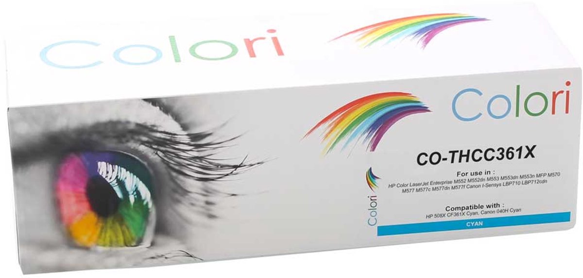 Colori huismerk toner geschikt voor HP 508X CF361X cyan voor HP Color Laserjet Enterprise M550 M552 M552dn M553 M553dn M553n HP Color Laserjet Enterprise MFP M570 M577 M577c M577dn M577f