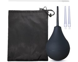 SnelShoppen - Enema Bulb Shower Kit - Comfortabele Siliconen Enema Set voor Mannen en Vrouwen - Herbruikbare Douche Kit met 2 Slimme Nozzles en 1 Rein