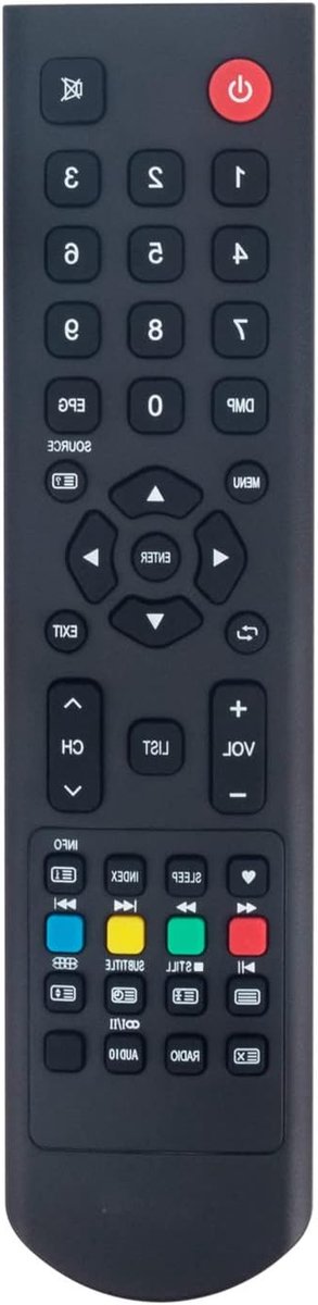 Afstandsbediening - TV Bediening - Televisie Bediening - Directe Werking - 10 Meter Bereik - Zwart