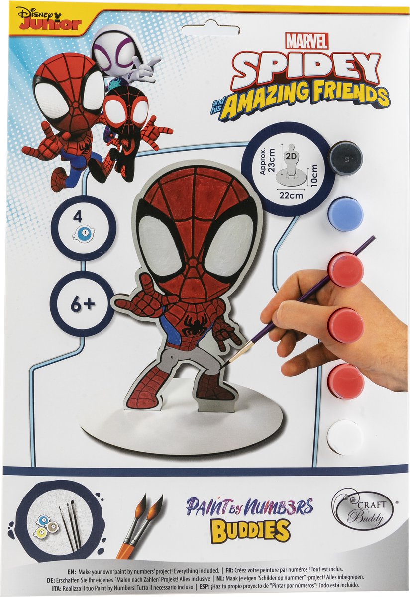 Schilder op nummer Spiderman XL Crystal art
