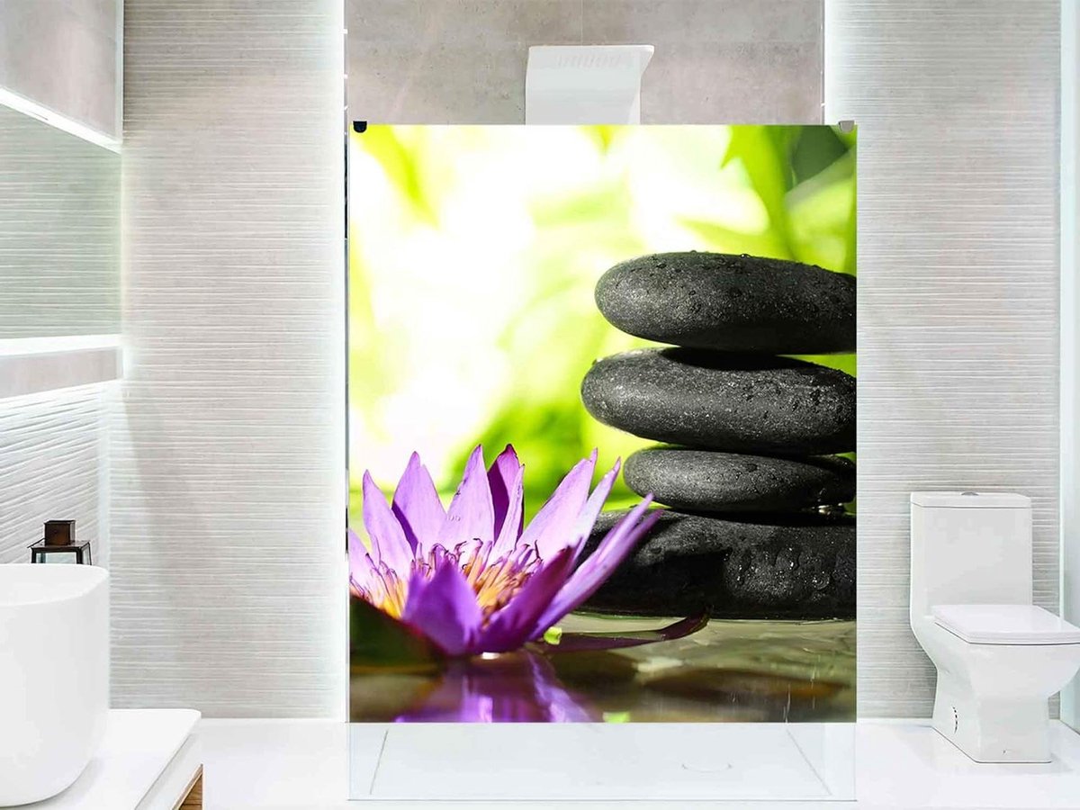 Decoratieve sticker - Badkamer decoratie - Douchecabine versieren - Verwijderbaar vinyl - 