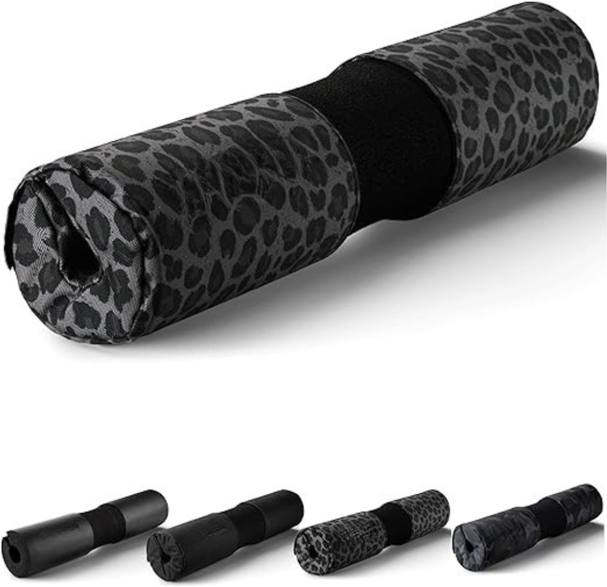 Verte Barbell Pad - Halternek-Kussen – Heupstootkussen met Klittenbandsluiting – Halternek-Kussenhoes voor Squats – Billen Training – Sportschoo - Luipaardprint