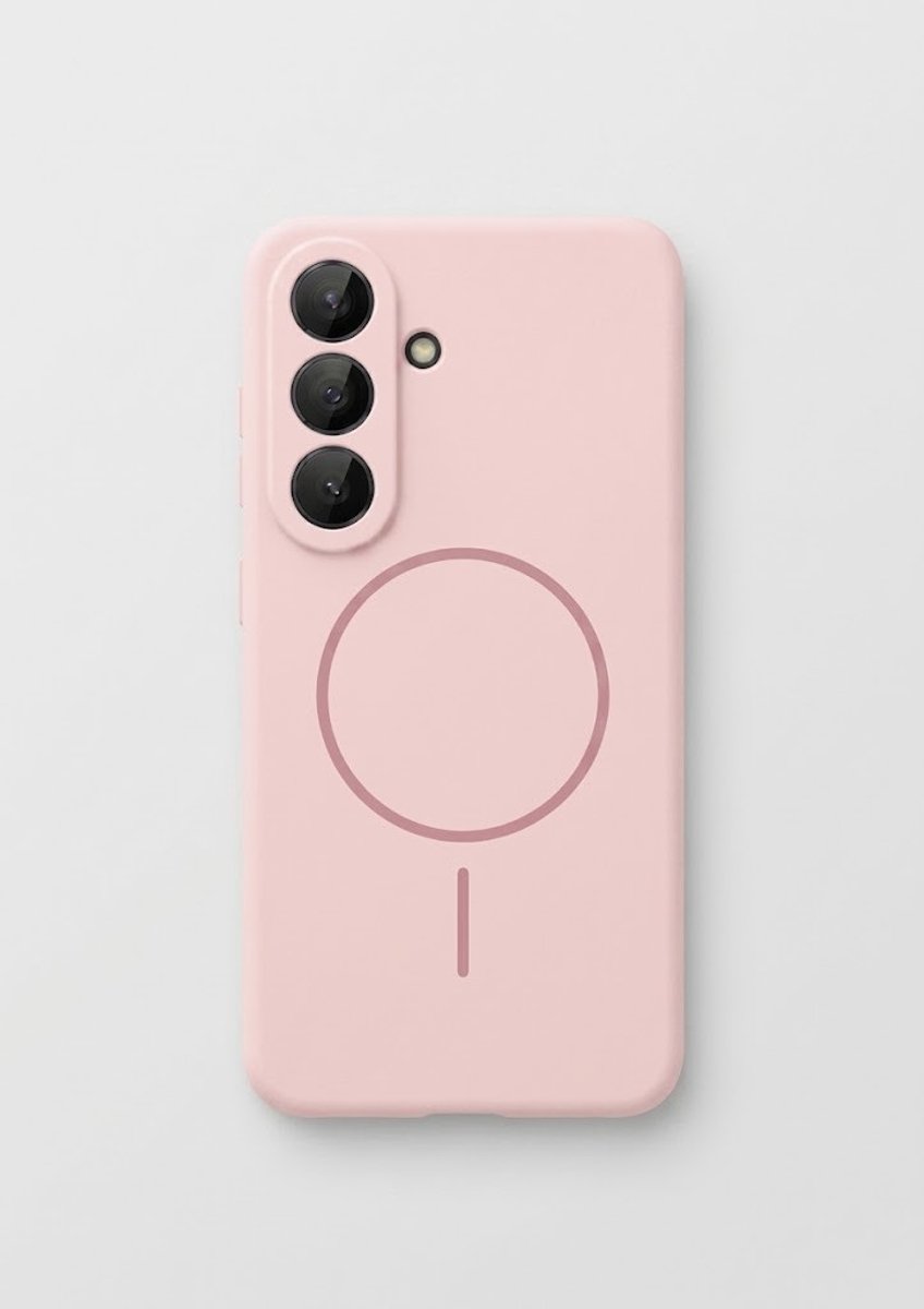 Casemania Hoesje Geschikt voor Samsung Galaxy S26 - Roze - Zachte Liquid Siliconen Back Cover - Geschikt voor MagSafe - Telefoonhoesje met Volledige Camera Bescherming
