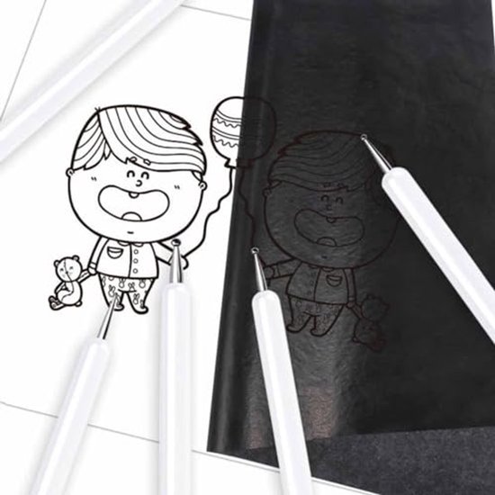 stuks embossing stylus set met verschillende grootte dubbele einde tracing dotting tool stylus voor carbon transfer papier mandala rock schilderen, aardewerk klei ambacht, embossing kunst — afbeelding 3