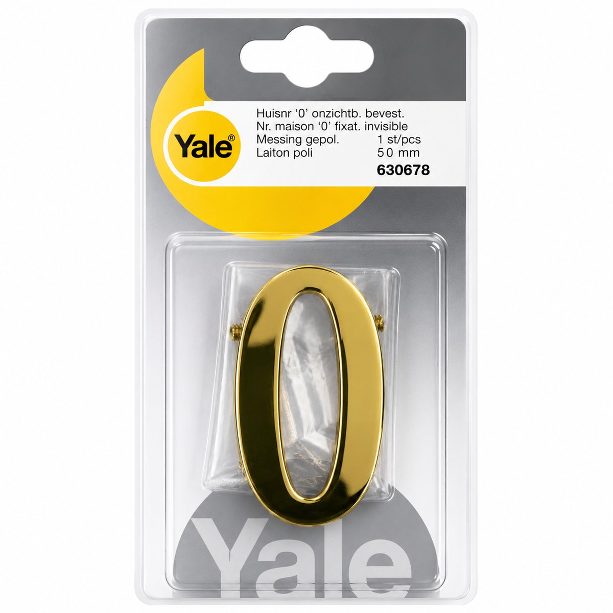 Huisnummer 0 yale gepol.messing 630678