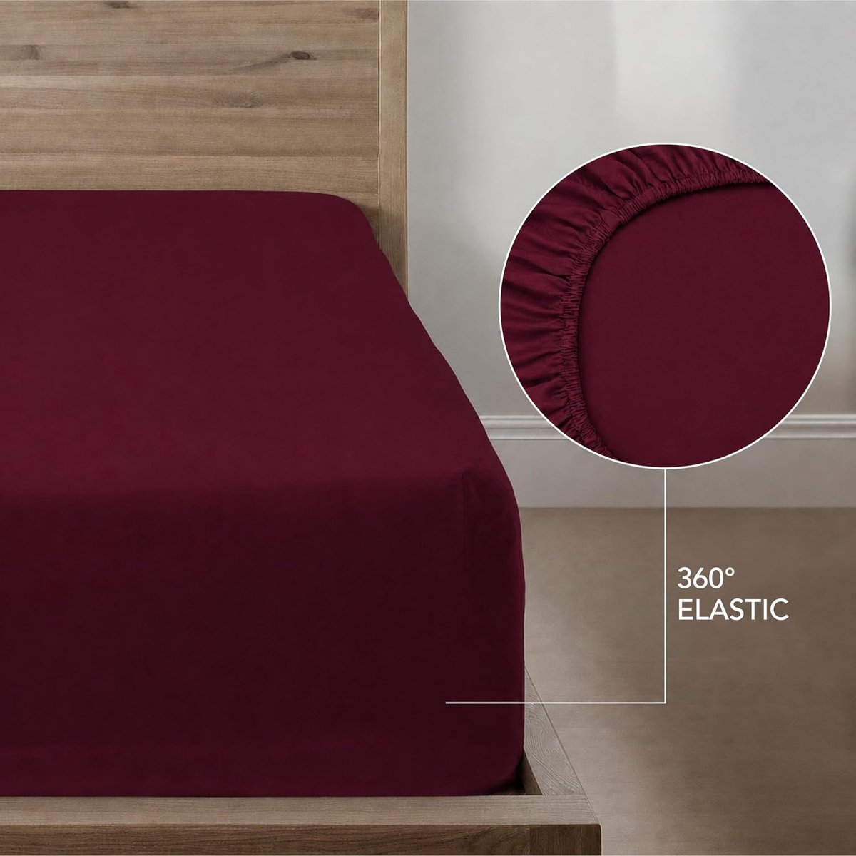SnelShoppen - Complete Bedding Set 160x200 cm - 4-delige Dekenhoes 240x220 cm + Hoeslaken 160x200 cm + 2 Kussenslopen 65x65 cm - Microvezel 100 Draad/
