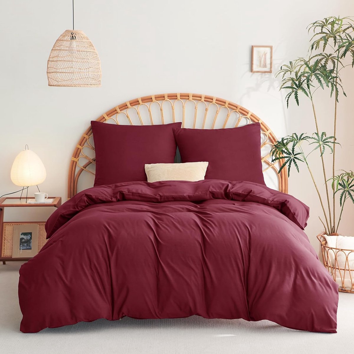 SnelShoppen - Wavve Dekbedovertrek 220 x 240 cm met 2 Kussenslopen 65 x 65 cm, Microvezel Bedlinnen voor Tweepersoonsbed 160 x 200 cm, 180 x 200 cm, R