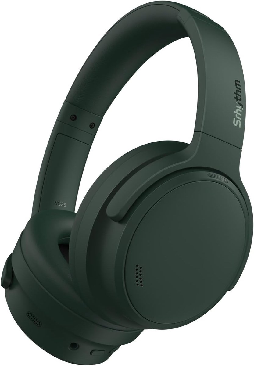 SnelShoppen - Hybride Hoofdtelefoon met Ruisonderdrukking, Bluetooth 6.0, 5 Microfoons, Transparantie, 140U Speeltijd, Lage Latentie, App EQ - Bosgroe