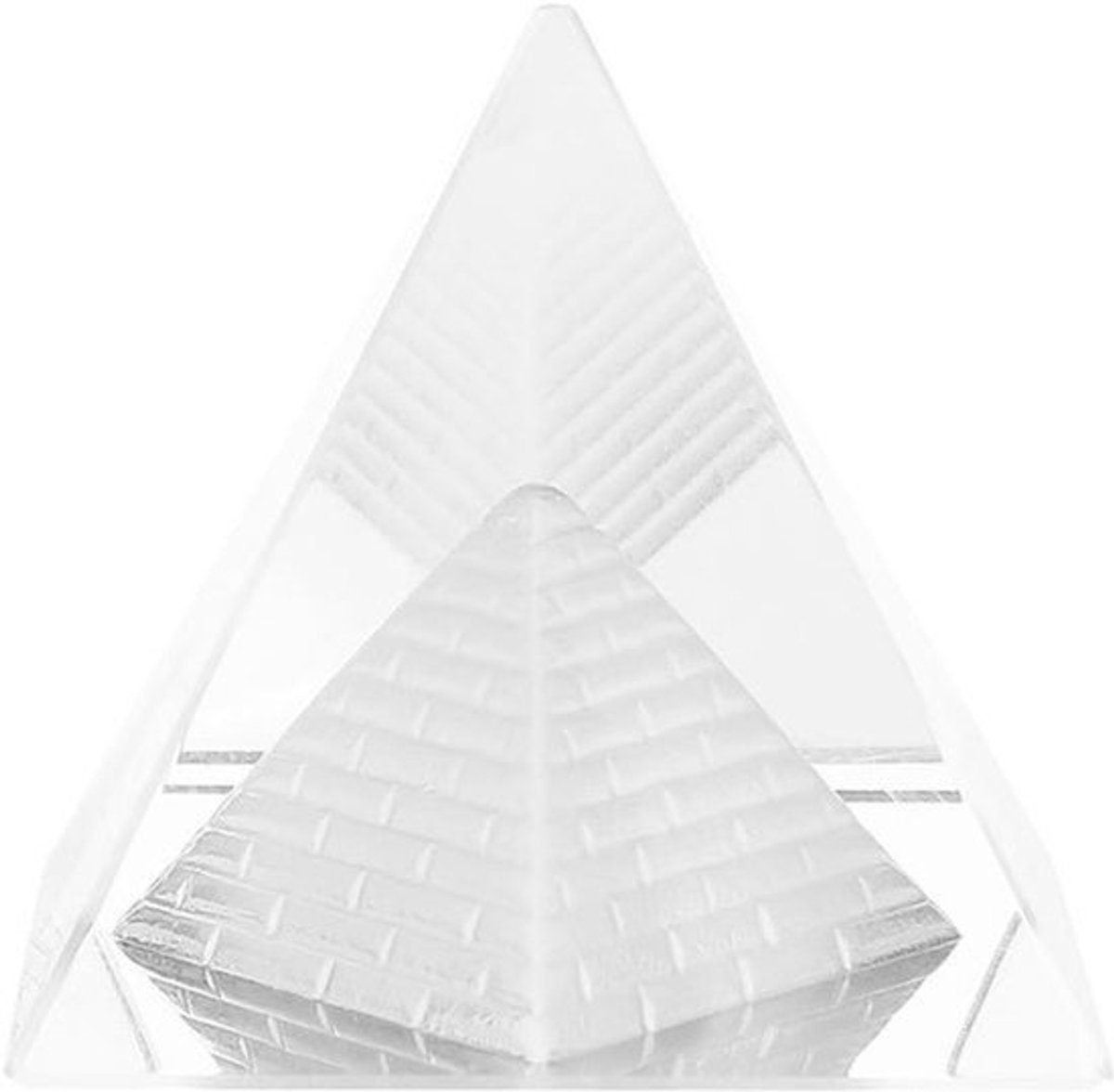 Transparante Crystal Pyramid Glazen Paperweight Kwarts Steen Beeldjes Thuis Kantoor Tafel Decoratie