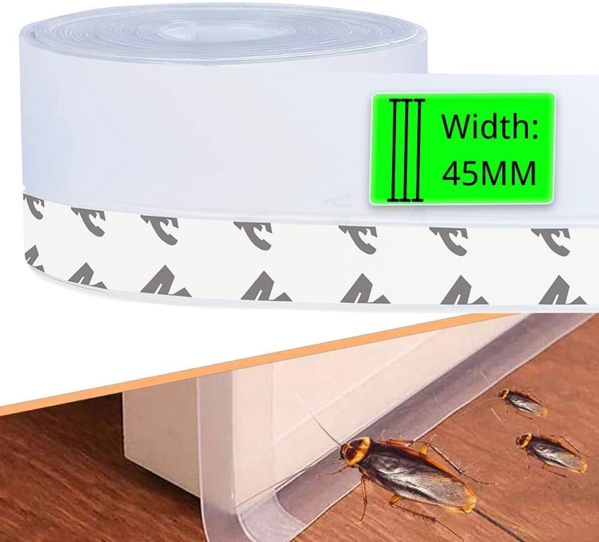 SnelShoppen - Zelfklevende Sealing Tape voor Deuren en Ramen - Multifunctionele Dichtstrip - Geluidsisolatie, Winddicht, Stofbescherming - 45 mm