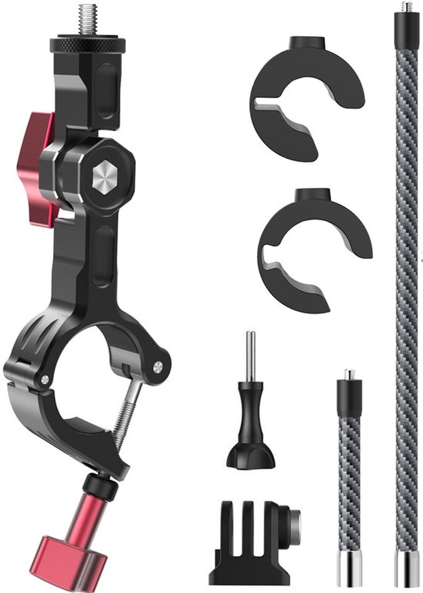 Geschikt voor Aluminium fietsstuur verlengstang clip montagekit Geschikt voor GoPro DJI