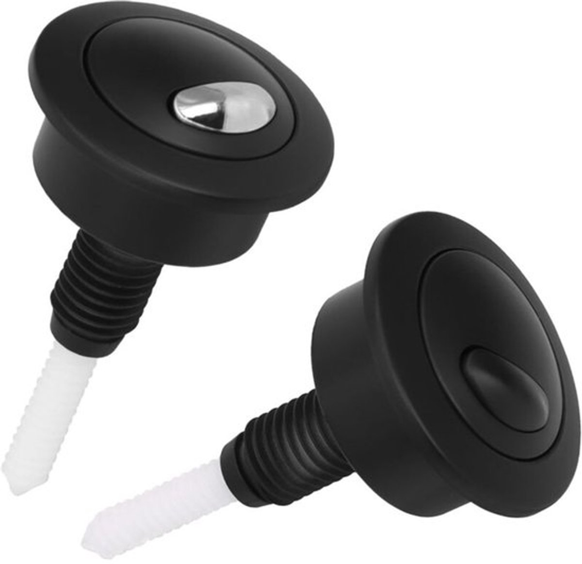 8,7×5,8×5,8 Cm, Zwart, Toiletspoelklephendel Vlotter geschikt voor Siamp voor Optima 49 Zwart Toiletdrukknop Dubbele Spoel