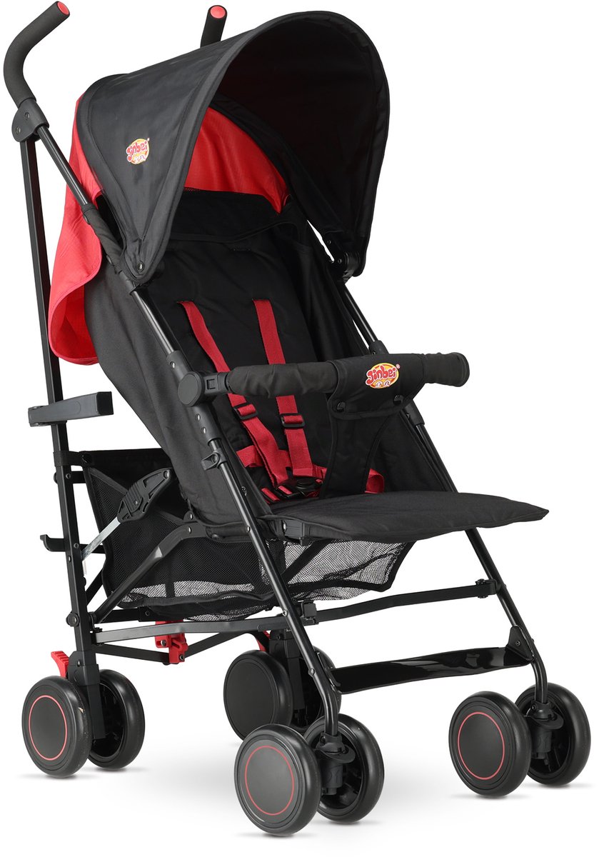 Jinbei Paraplu Buggy - Verstelbare Buggy - Tot 15 kg - Grijs/Rood — cadeau in Cadeau-ideeën - foto 7